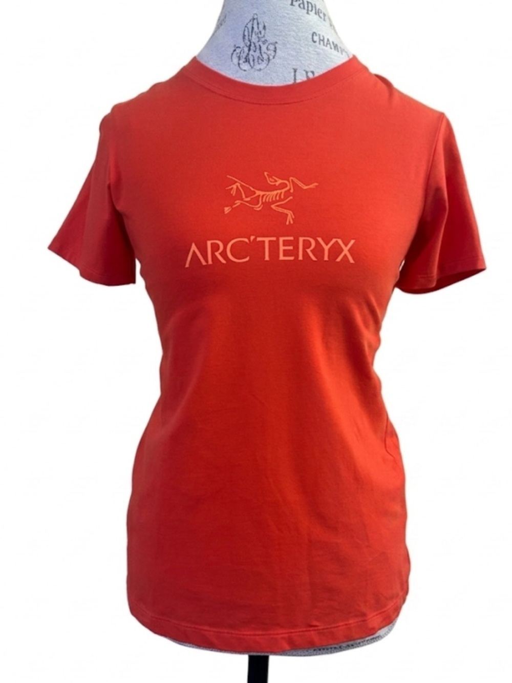 RARE! Arc'teryx “Arc'Word Logo” T-Shirt In Zest Orange Size XS NWOT!